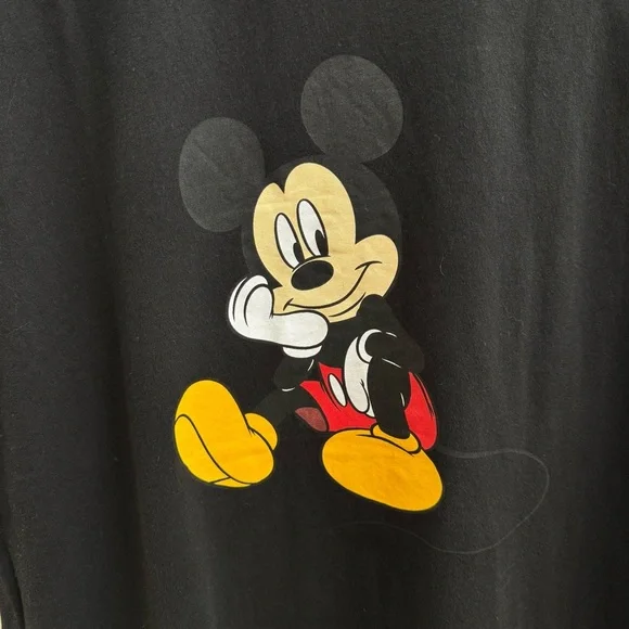 Disney Mickey Mouse Black Adult Sleeveless Top - Picture 2 of 8